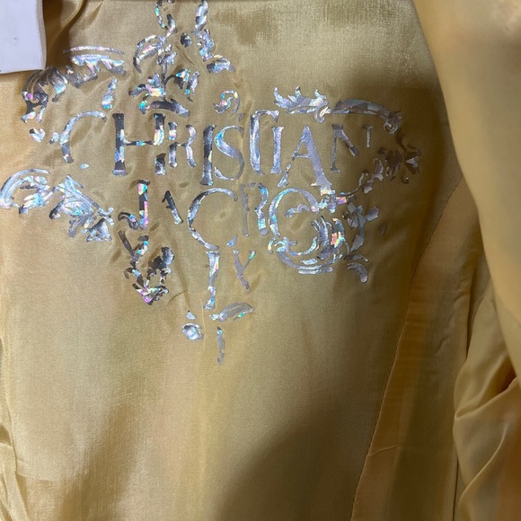 Christian Lacroix Sz 38 (4) Silk Brocade Fitted 3/4 Sleeve Button Front Jacket - Picture 12 of 13